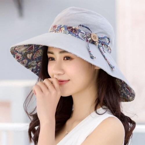 2021 New Brand Women Sun hat Summer Hat Folding Sunscreen Anti-uv big Summer Biking Beach Hat Fashion Fishermans hat