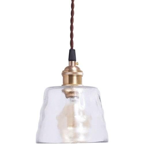 Glass LED Hanging Lamp Loft Industrial Vintage Pendant Light Fixtures Bedroom Pendant Lights Dining Pending Lighting Luminarias