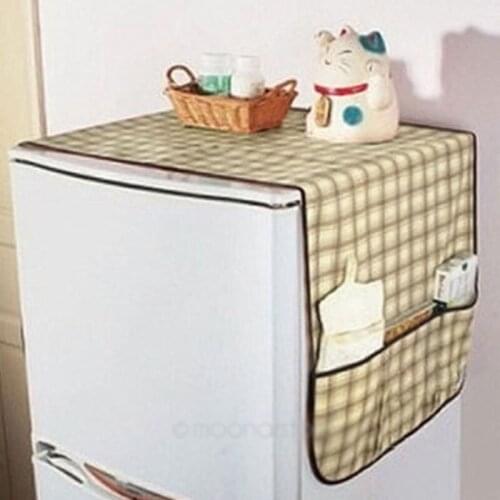 Super practical Fridge Lattice Refrigerator Dust Proof Cover Muti-use Pouch Organize Storage Bag