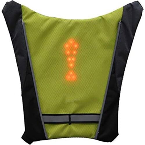 Reflective LED Signal Light Indicator Bike Vest Outdoor Cycling Safety Equipment LED Signal Light