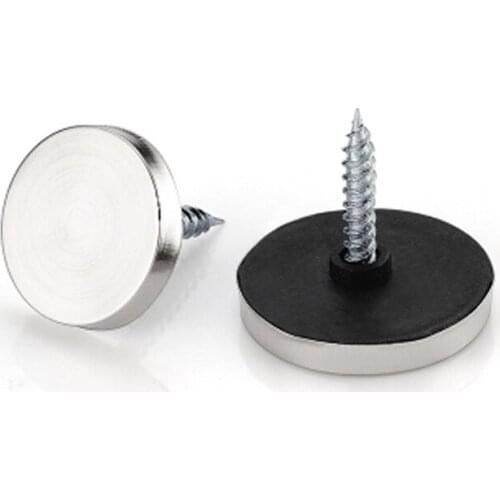 Stainless Steel Advertising Decorative Mirror Glass Screws Hardware Nail Acrylic Decorative Nail Cap Cover Fixing Screw M12-M40