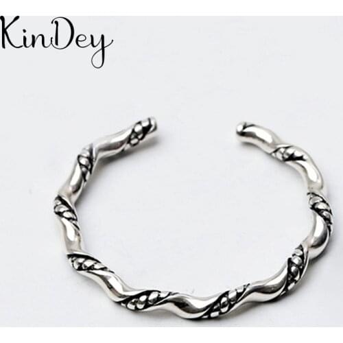 Boho Vintage Silver Color Irregular Chains Rings for Women Lover Finger Ring Valentines Day Gifts 2020