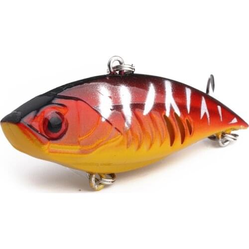 1PCS 6.5cm/10.5g hard plastic vib flat fishing lures sinking artificial wobblers crankbaits diving swimbaits pesca