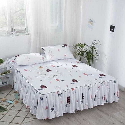 1pcs Bed Skirt Fitted Sheet Comfortable Bedsheet King Queen Size single Bedspread Mattress Cover ( Not Including Pillowcase )