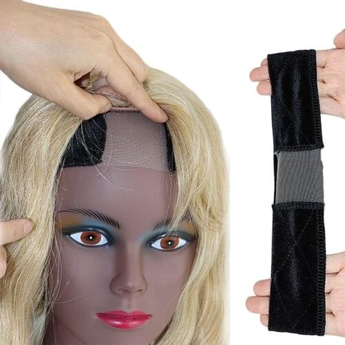 2pcs Wig Lace Girp Headband Hair Band Adjustable Velvet Sided Wig Elastic Band Durable Grips Girls Headbands Wiggery Accessery