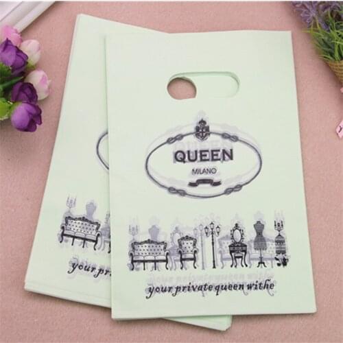 2017 New Style Wholesale 100pcs/lot 15*20cm Luxury European Crown Queen Packaging Bags Plastic Present Gift Bags