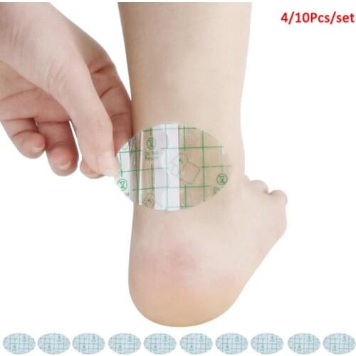 4/10Pcs Anti-wearing Heel Sticker Foot Care Tools Adhesive Hydrocolloid Gel Blister Plaster Pedicure Patch
