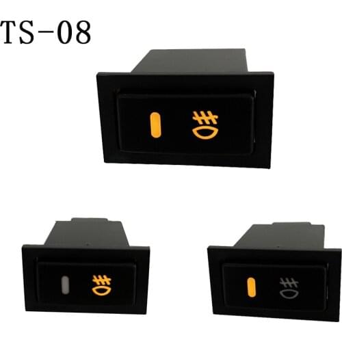 5Pcs Automobile Self Locking Foglamp Rocker Switch Button For Toyota Camry 12V 4 Wire Car Accessories