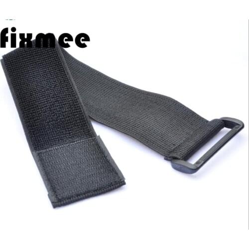 5pcs/lot 5cm x 50cm Elastic cable tie nylon strap with plastic buckle Hook and Loop magic Tape