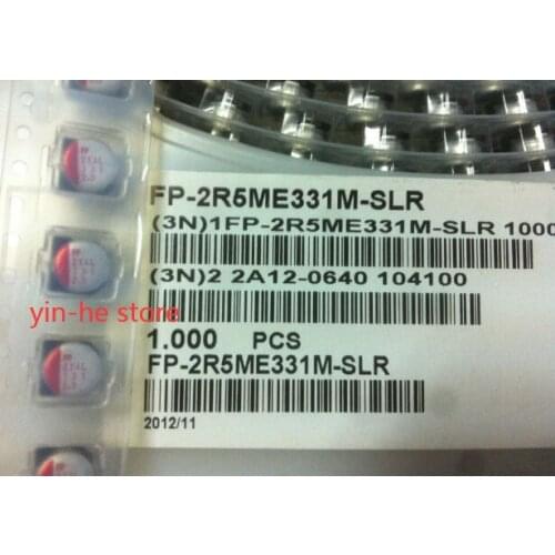 50PCS FP-2R5ME331M-SLR 2.5V330UF 6.3X4.2 Fujitsu Solid SMD Capacitor FP-2R5ME331M-SLR