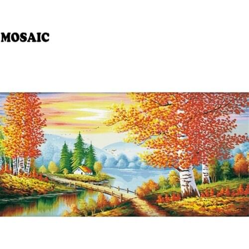 Diamond Painting tree Landscape Diy Full Diamond Embroidery Scenery Mosaic Picture of Rhinestone Home Decor