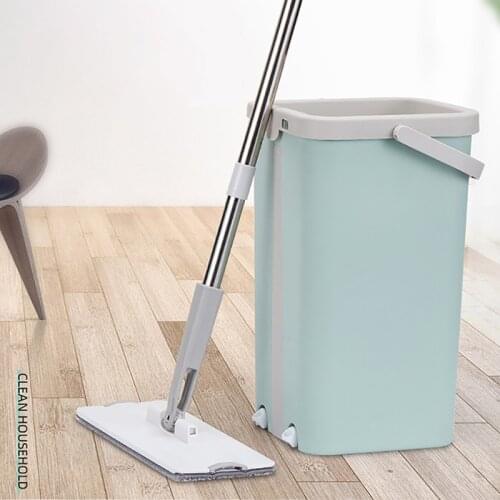 Automatic Spin Magic Mop Bucket For Washing Floors Free Hand Wring Mop For Home And Kitchen Household Cleaning Products
