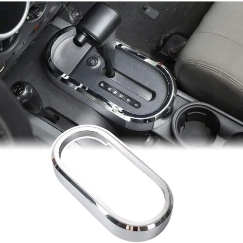 Car Sticker Carbon Frame Trim Gear Shift Panel Cover For-Jeep Wrangler JK JKU Sport X Sahara Rubicon 2007~2010