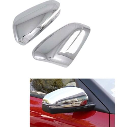 Car ABS Chrome Rear View Mirror Cover Trim Protector for Hyundai IX25 Creta 2020 2021 Molding Accessories