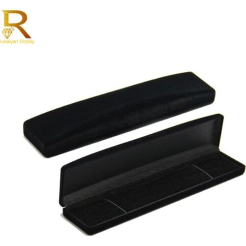 Wholesale Velvet Jewelry Box Long Pearl Necklace Bracelet Box Case Engagement Wedding Gift Jewellery Storage Presentation Boxes