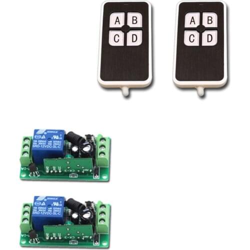 DC9V 24V Wireless Remote Control Switch 1CH 10A RF Remote Receiver Transmitter 315/433MHZ