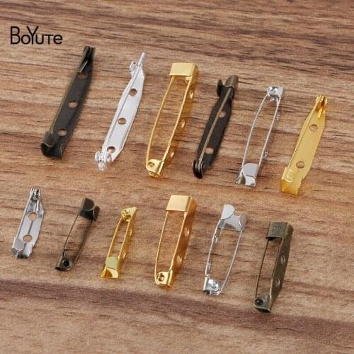 BoYuTe (500 Pieces/Lot) 20MM 25MM 30MM Length Metal Iron Pins Brooch Pins Diy Handmade Jewelry Accessories