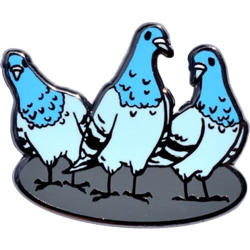 Pigeon Enamel Pin