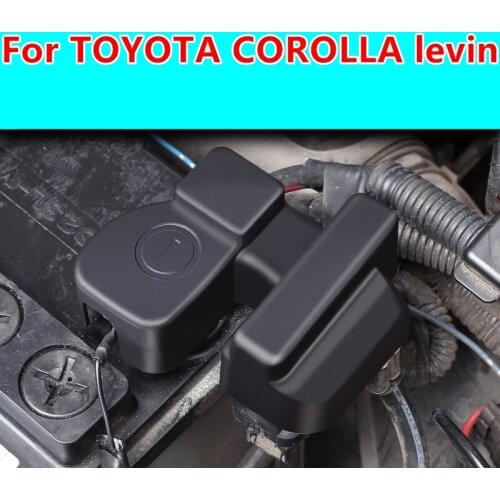 For TOYOTA COROLLA levin Car battery negative protection cover engine battery dust cover rust cover car accessories