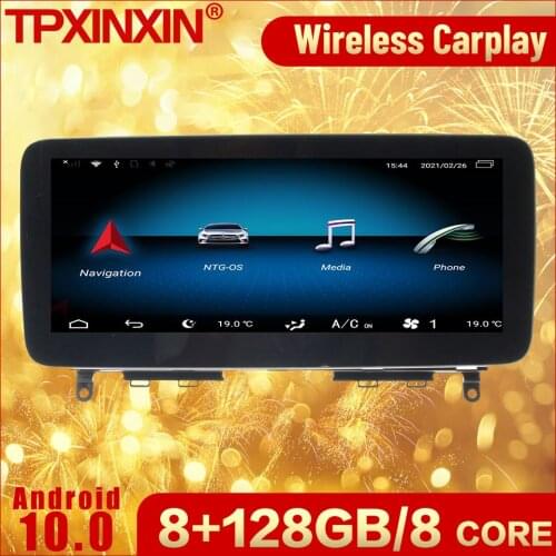 8+128G 2 Din Android Multimedia Stereo Receiver For Mercedes Benz C W204 2007 2008 2009 2010 2011 BT Radio Video Audio Head Unit