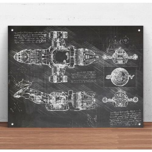 Serenity Firefly Patent Metal Tin Sign Metal Sign Wall Decor Fashion Art Decor Poster,Man Cave,Garage,Bar,Pub