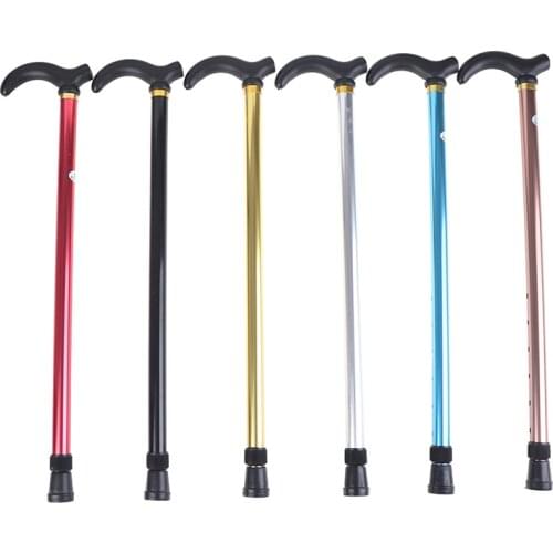 Adjustable Walking Stick Cane 2 Section Stable Anti-Skid Anti Shock Cane Crutch For Old Man Hiking Trekking Poles Cane