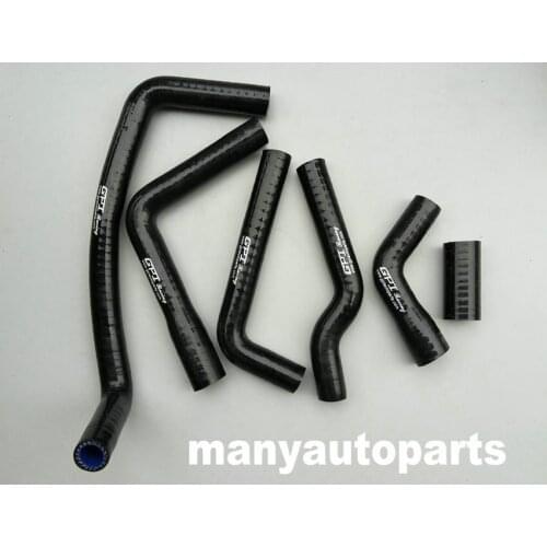 Silicone radiator hose for gas gas MX/SM/EC 200 250 300 2007-2015 BLACK