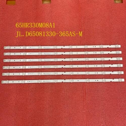6pcs/set LED backlight strip for TOSHIBA 65P65US TCL 65S421 65HR330M08A1 4C-LB6508-HR01J PF01J JL.D65081330-365AS-M