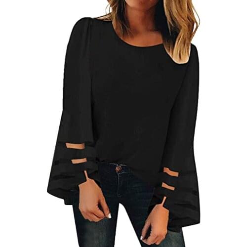 欧丽湾 Womens Chiffon Blouses