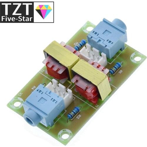 XH-M372 Stereo /Audio Isolator Vehicle Common Ground Suppression Interference Noise Isolation Module Transformer Coupler