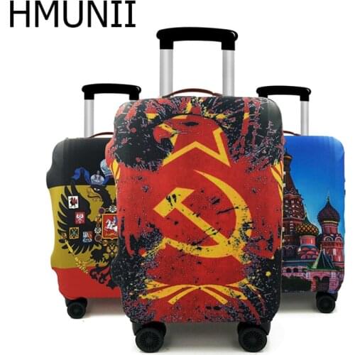 HMUNII Luggage Protective Cover For 18 to 30 inch Fashion Colorful Trolley suitcase Elastic Dust Bags Case Travel Accessories
