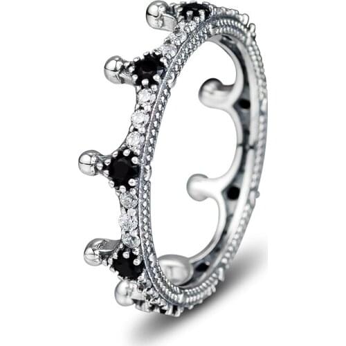 GPY Ring Enchanted Crown Rings Women Anel Feminino 100% 925 Jewelry Sterling Silver Anillos Mujer Wedding Engagement Bagues