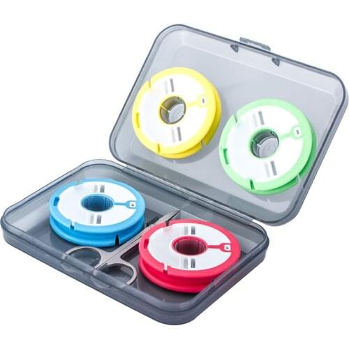 1PCS Line Winding Tackle Portable Main Shaft Colorful Lightweight Outdoor Wrapping Coil Silicone Storage Bobbin