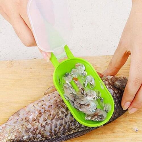 Stainless Steel Portable Fish Scale Brush 1 PCS Cleaning Scraper Kitchen Accessories Fish Skin Brushes Fast Remove Fish Scale