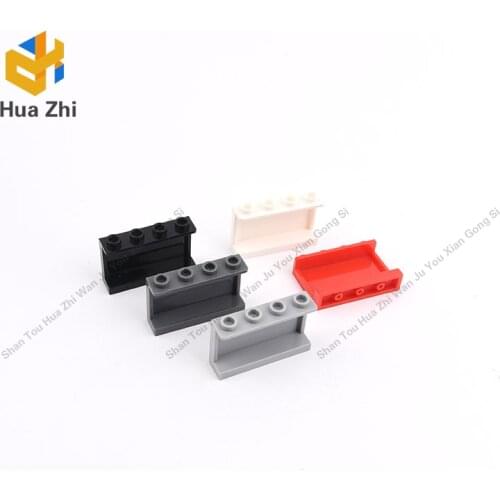 10PCS 14718 Panel 1x4x2 with Side Supports-Hollow Studs Building Blocks Parts MOC DIY Education Build Toys Brick