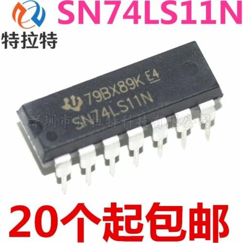10pcs/lot SN74LS11N DIP-14 74LS11N 74LS11 TRIPLE 3-INPUT AND GATE IC