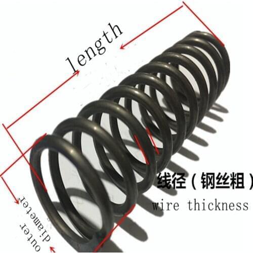 2pcs Spring 3.5mm Line Diameter 65Mn High Pressure 22mm Shrinkage Helical Mechanical Crusher Pressure Spring Vibrating Screen
