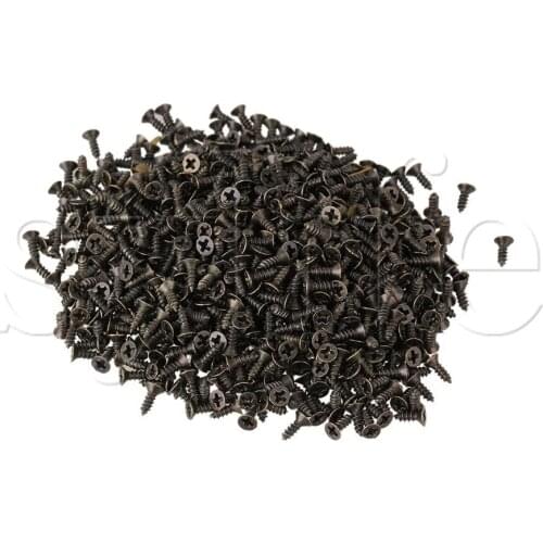 6x2mm 100g Iron Material Cross Recessed Countersunk Flat Head Screws Bronze
