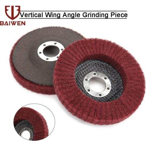 2/5/10Pcs 4.5inch Nylon Fiber Flap Polishing Wheel Grinding Disc 115mm Abrasive Scouring Pad For Angle Grinder Grit 320
