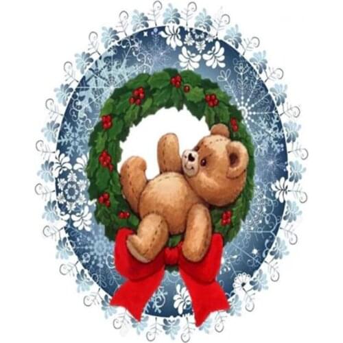 Diamond Painting Toy Bear Cross Stitch Diamond Embroidery Landscape Rhinestones Art Bead Picture Kits Home Decoration JX588