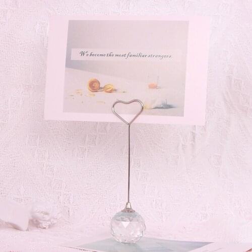 Crystal Ball Note Holder Message Holder Desk Business Card Holder Heart Card Stand Display Stand Photocard Holder Photo Holder