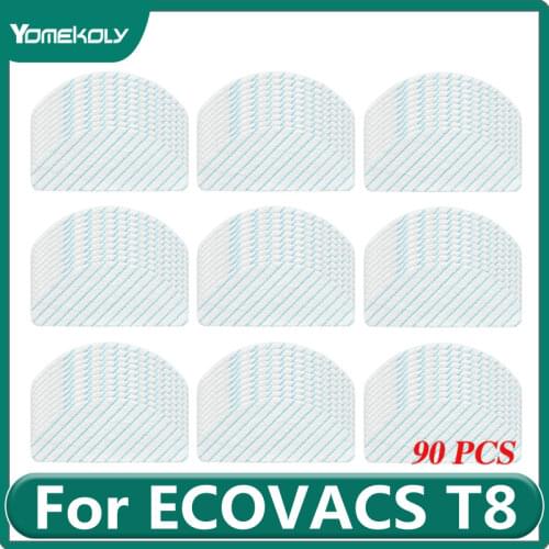 For ECOVACS DEEBOT OZMO T8 T8 AIVI Robot Vacuum Cleaner Powerful cleaning Disposable Mop Cloths Sweeping Moping Parts 24*10cm