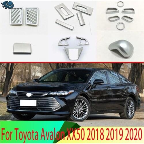 For Toyota Avalon XX50 2018 2019 ABS Chrome Car Accessories Inside Interior Cover Trim Full Set 17 Pcs