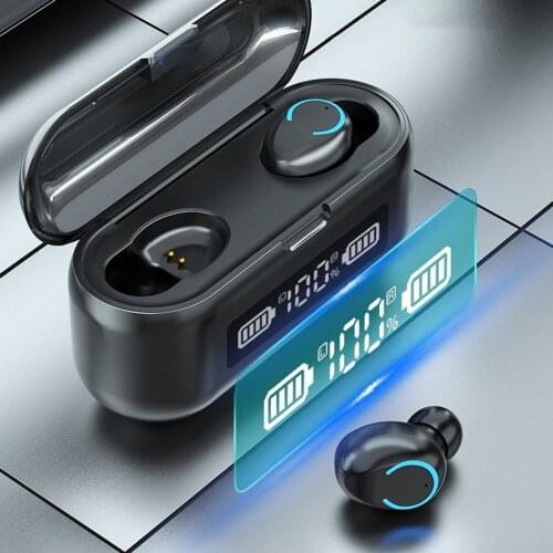 JIETMT F9-43 Mini Wireless Earphone Headset TWS Bluetooth 5.1 Stereo HiFI HD Microphone Waterproof Sport Earbuds for cell phone
