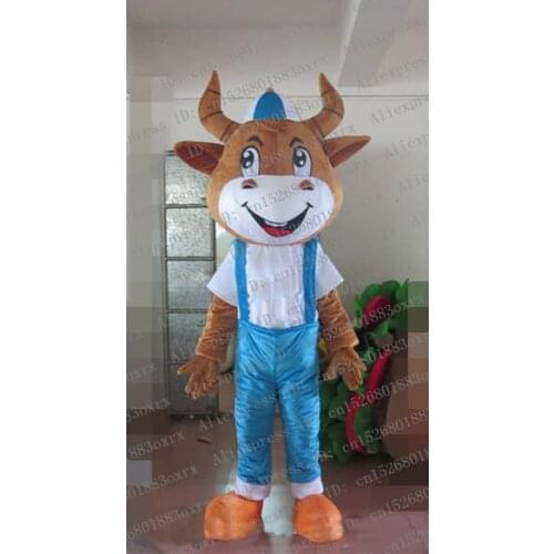 Water Buffalo Kerbau Buffalo Bison Wild Ox Bull Cattle Calf Mascot Costume Cartoon Character Big Party Restaurant Inn zx1373