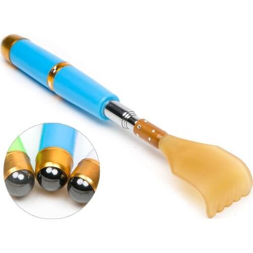 Magnetic Roll Ball Acupoint Massager Back ScratchTelescopic Adjustable Itching Tool Relief Pain Relaxion Body