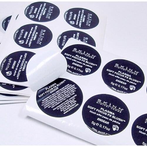 Adhesive gold foil embossed paper sticker