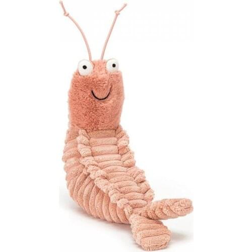 22cm Plush Shells Scales Toys Shrimp Cute Sheldon Shrimp Dolls Stuffed Animal Appease Doll for Baby Child Birthday Present