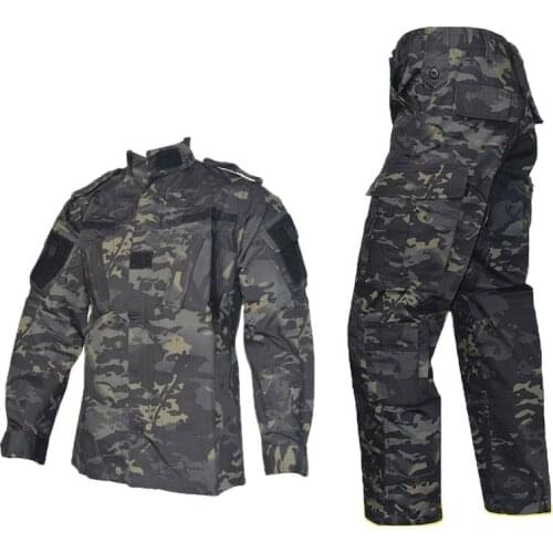 ACU second-generation dark night all-terrain MCBK army fan field suit camouflage uniform outdoor CS combat uniform