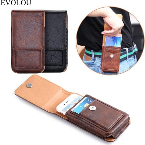 Waist Bag Pouch Cover for Motorola Moto G 5G Plus G9 Play G8 Plus Power Lite One Fusion Action Zoom Leather Case Belt Clip Cover